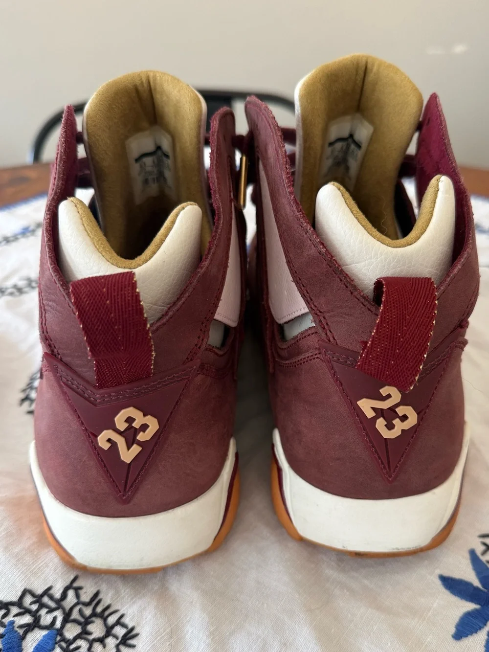 Jordan’s Men’s Maroon High-Top Sneakers